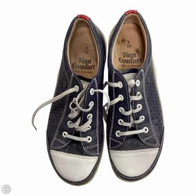 Outdoor Vibes Lace Lock System Shoes Sneakers By Finn Comfort In Navy, Size: 7.5