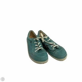 Walking Friendly Unique Style Shoes Sneakers By Finn Comfort In Teal, Size: 7.5