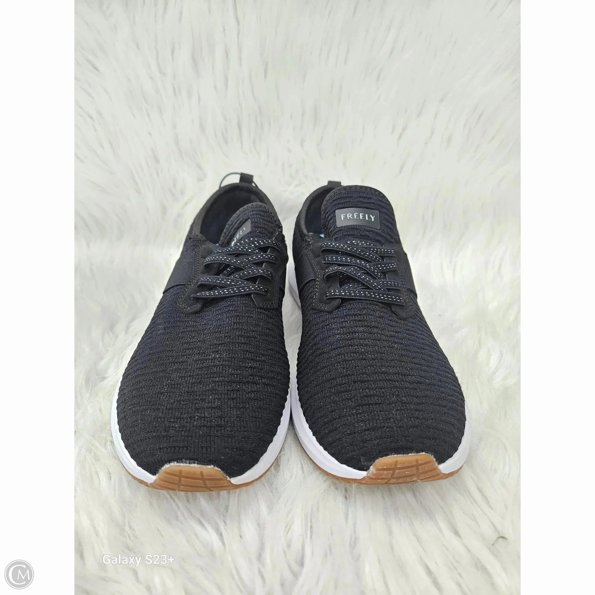 Clean Aesthetic Structured shock absorption Shoes Sneakers By Freely In Black, Size: 9