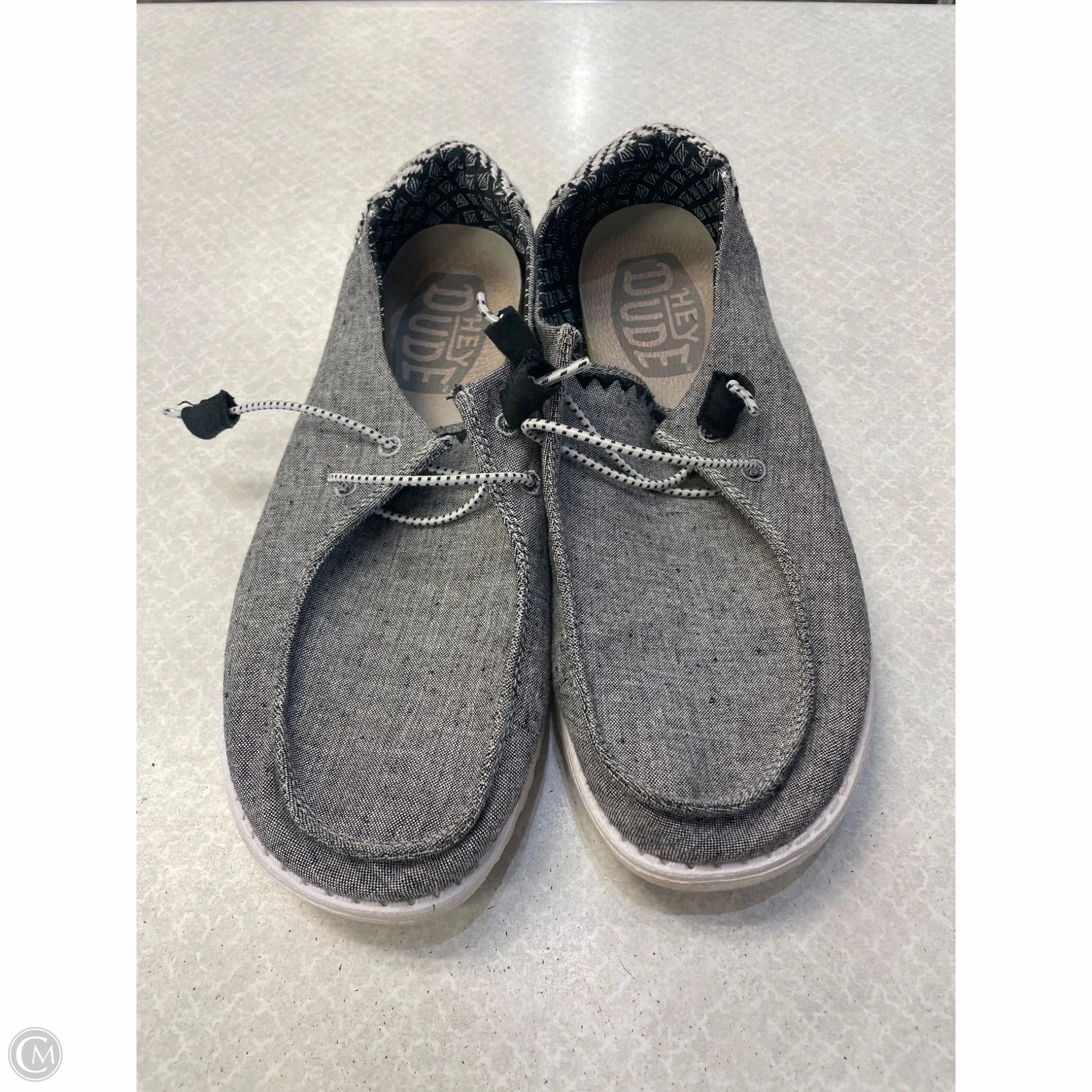 Sneaker Quality Shoes Sneakers By Hey Dude In Grey, Size: 8
