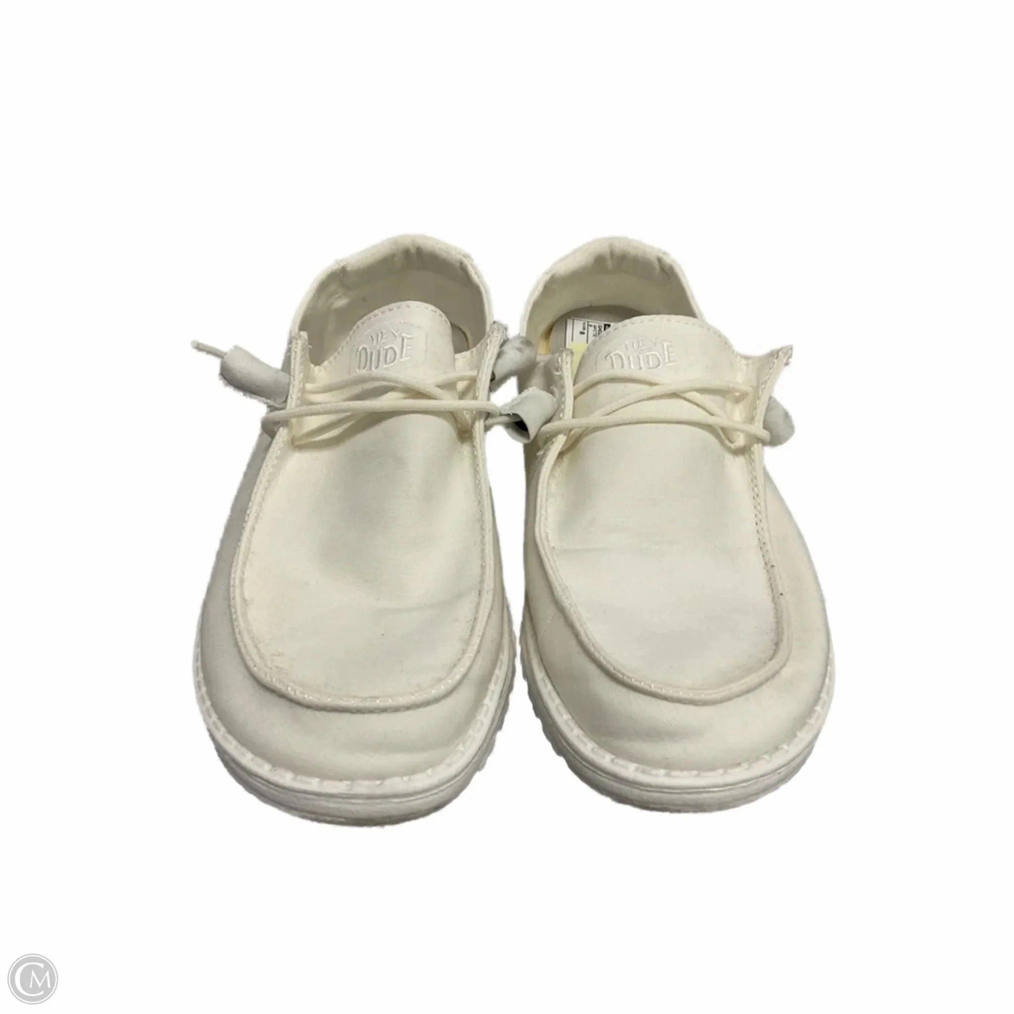 Shoes Sneakers By Hey Dude In White, Size: 8 Weatherproof Design