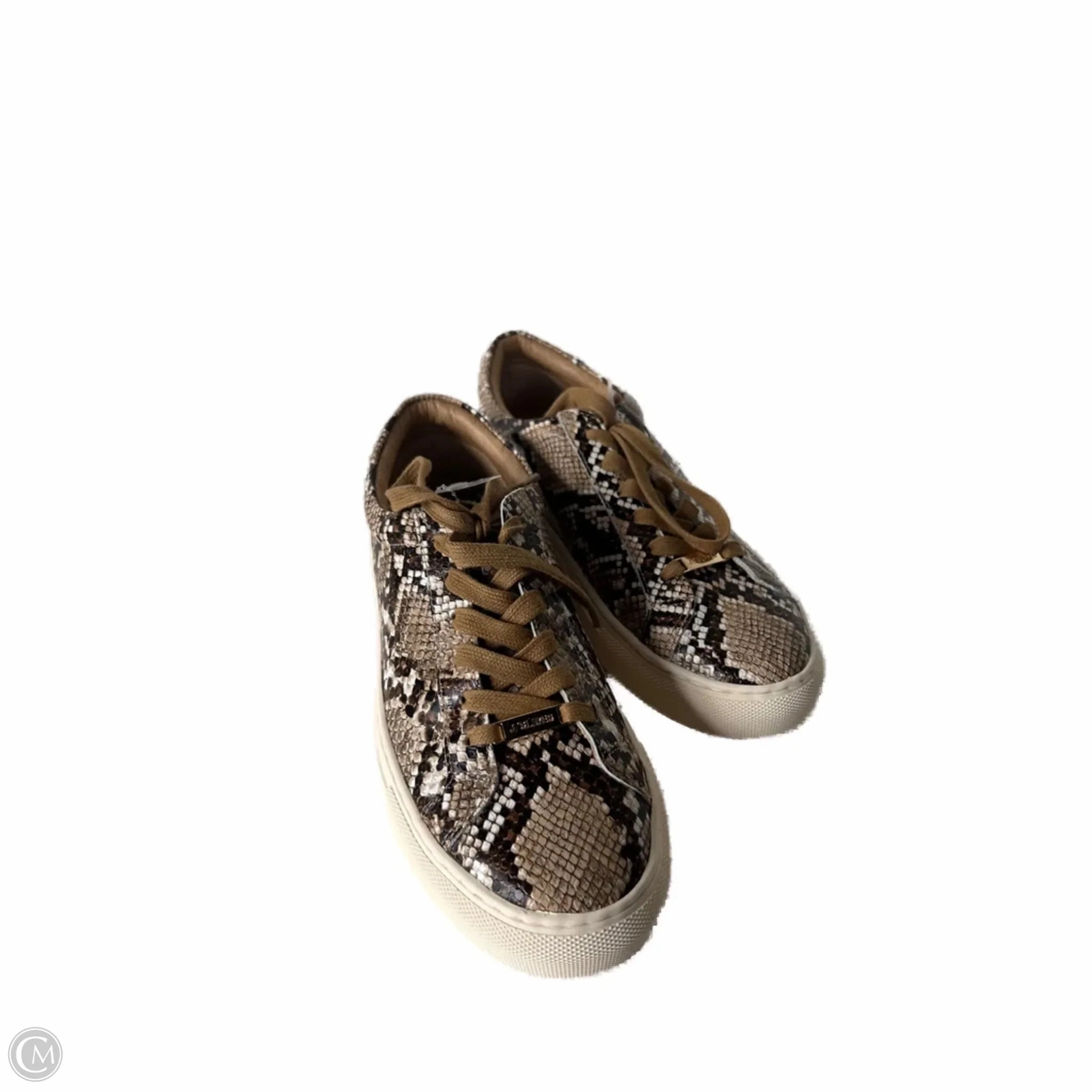 Odor Control Technology Shoes Sneakers By J Slides In Snakeskin Print, Size: 8