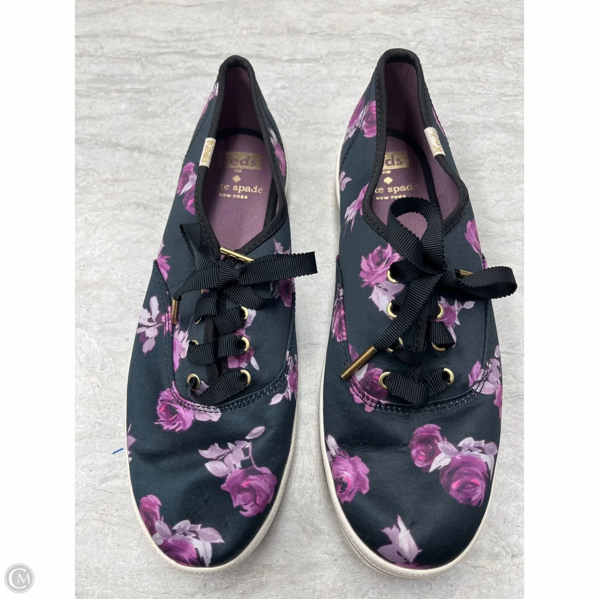 Shoes Sneakers By Keds In Black & Purple, Size: 7.5 Kick Style