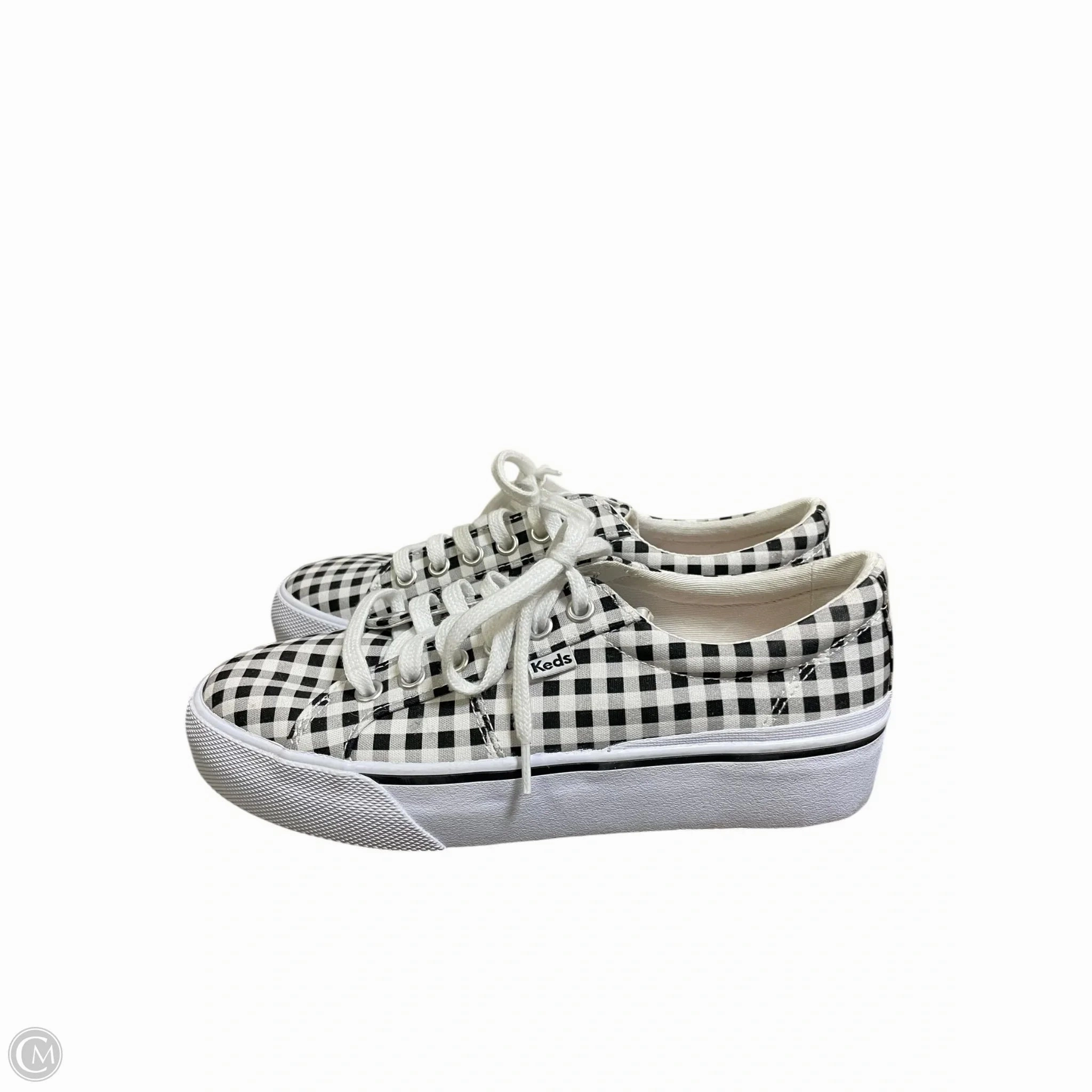 Shoes Sneakers By Keds In Black & White, Size: 7 Anti Static Materials Shock Vibe