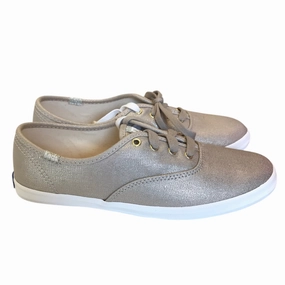 Mid Top Design Shoes Sneakers By Keds In Gold, Size:8