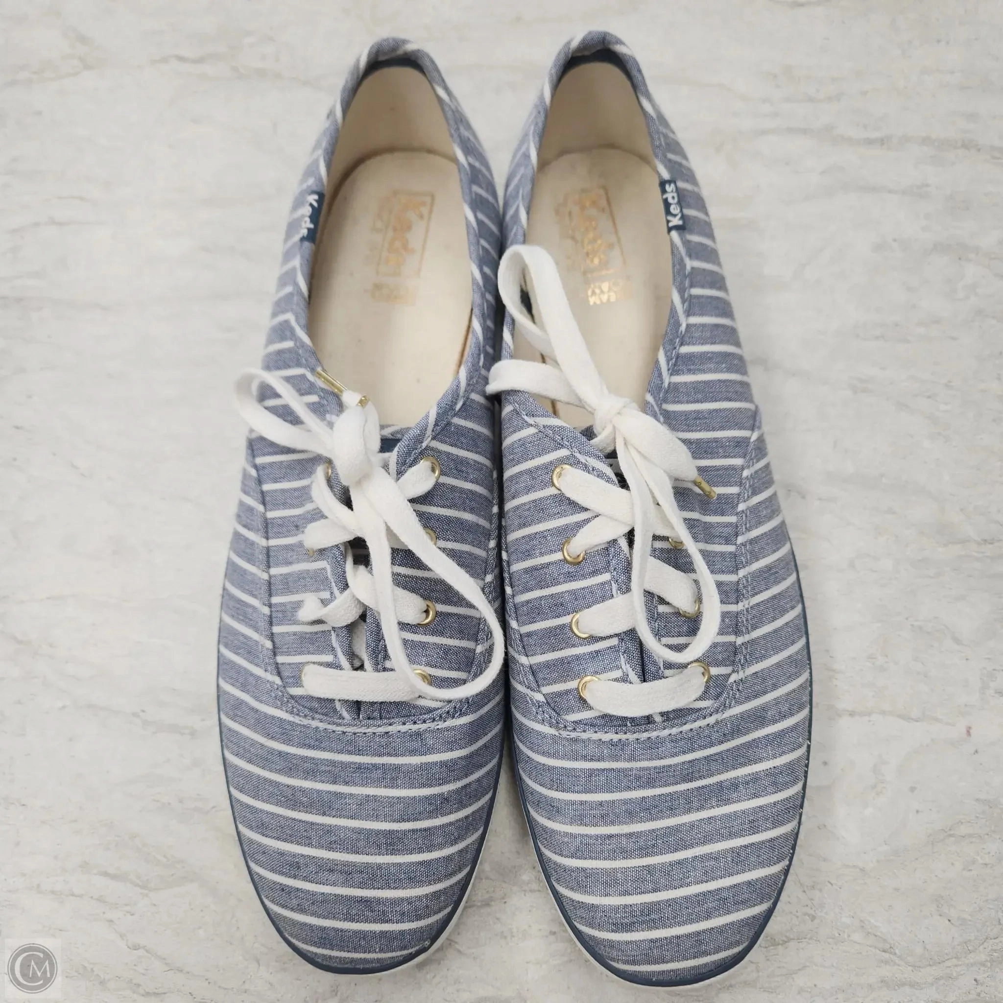 Reinforced Heel Counter Outing Fit Shoes Sneakers By Keds In Striped Pattern, Size: 11