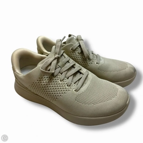 Shoes Sneakers By KIZIK In Beige, Size: 8 Asymmetric Lacing Designs Breathable Tongue Design