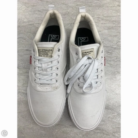 Shoes Sneakers By Levis In White, Size: 10 Urban Edge Reinforced Stitch Detail
