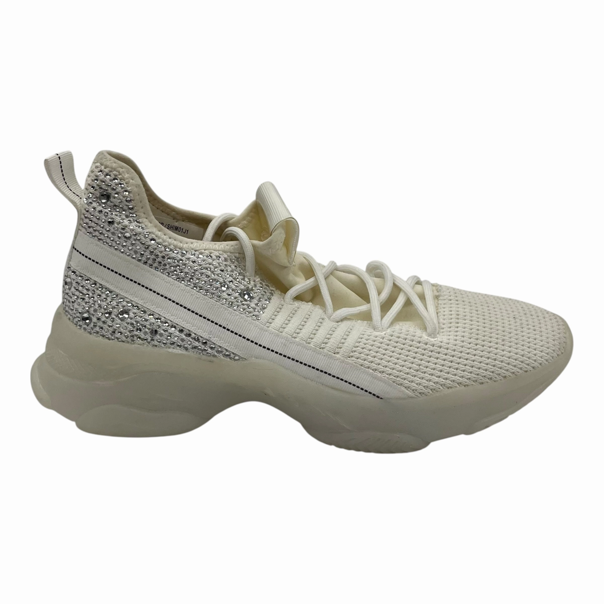 Shoes Sneakers By Madden Girl In Cream, Size:9.5 Elevated arch Responsive foam