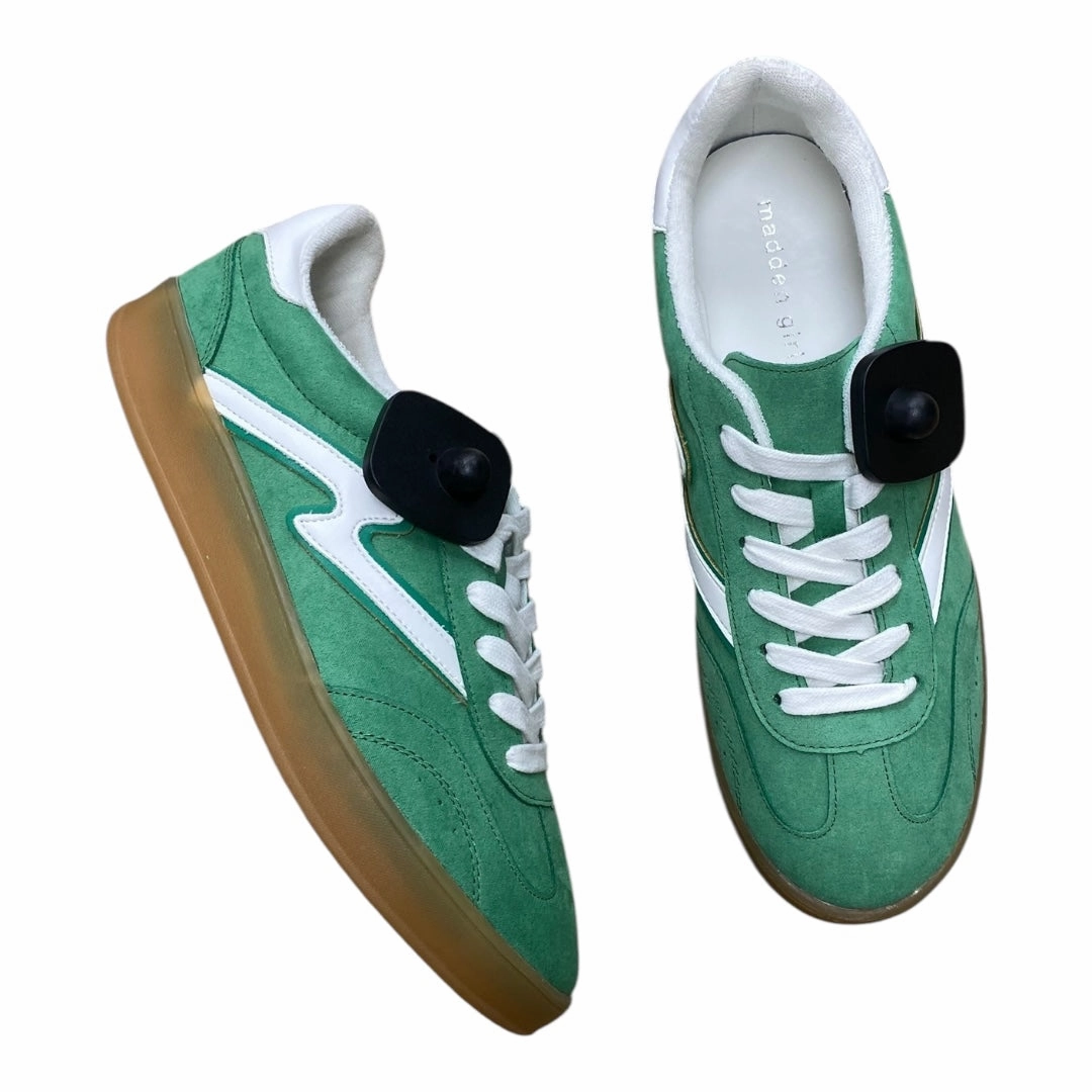Heel Balance Comfort Linings Shoes Sneakers By Madden Girl In Green & White, Size:8.5