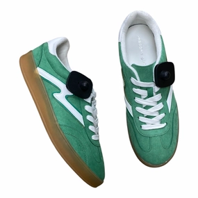 Heel Balance Comfort Linings Shoes Sneakers By Madden Girl In Green & White, Size:8.5