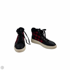 Shoes Sneakers By Marc Fisher In Black & Red, Size: 9 Microperforation Detail City Fit