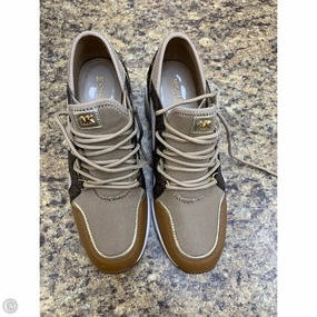Shoes Sneakers By Michael By Michael Kors In Brown & Cream, Size: 8.5 Weather Friendly Vegan materials