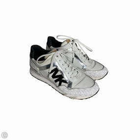 Flexible Construction Durable Synthetic Shoes Sneakers By Michael By Michael Kors In White, Size: 9