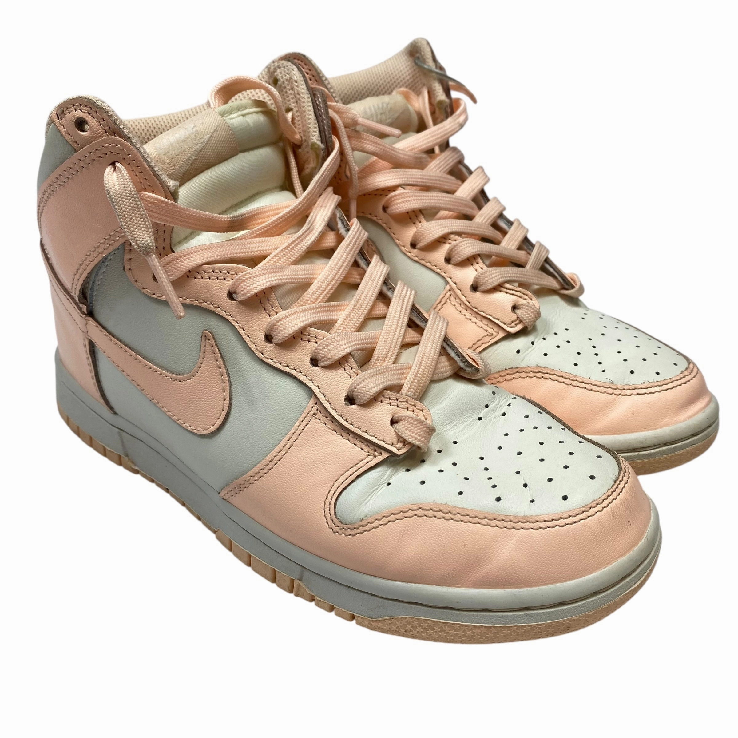 Yoga Friendly Abrasion Resistant Material Shoes Sneakers By Nike In Pink & White, Size:7