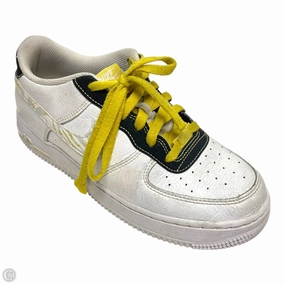 Shoes Sneakers By Nike In White & Yellow, Size: 8.5 Hyper Compression Midsole