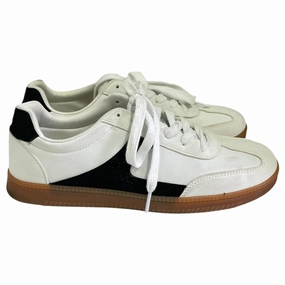 simple design EasyClean Shoes Sneakers By No Boundaries In Black & White, Size:8.5