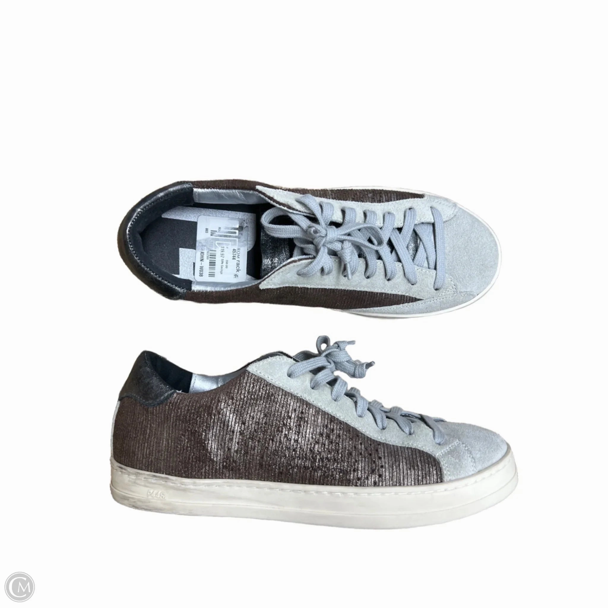 Shoes Sneakers By P448 In Grey, Size: 7 Comfortable Back Back Cushion