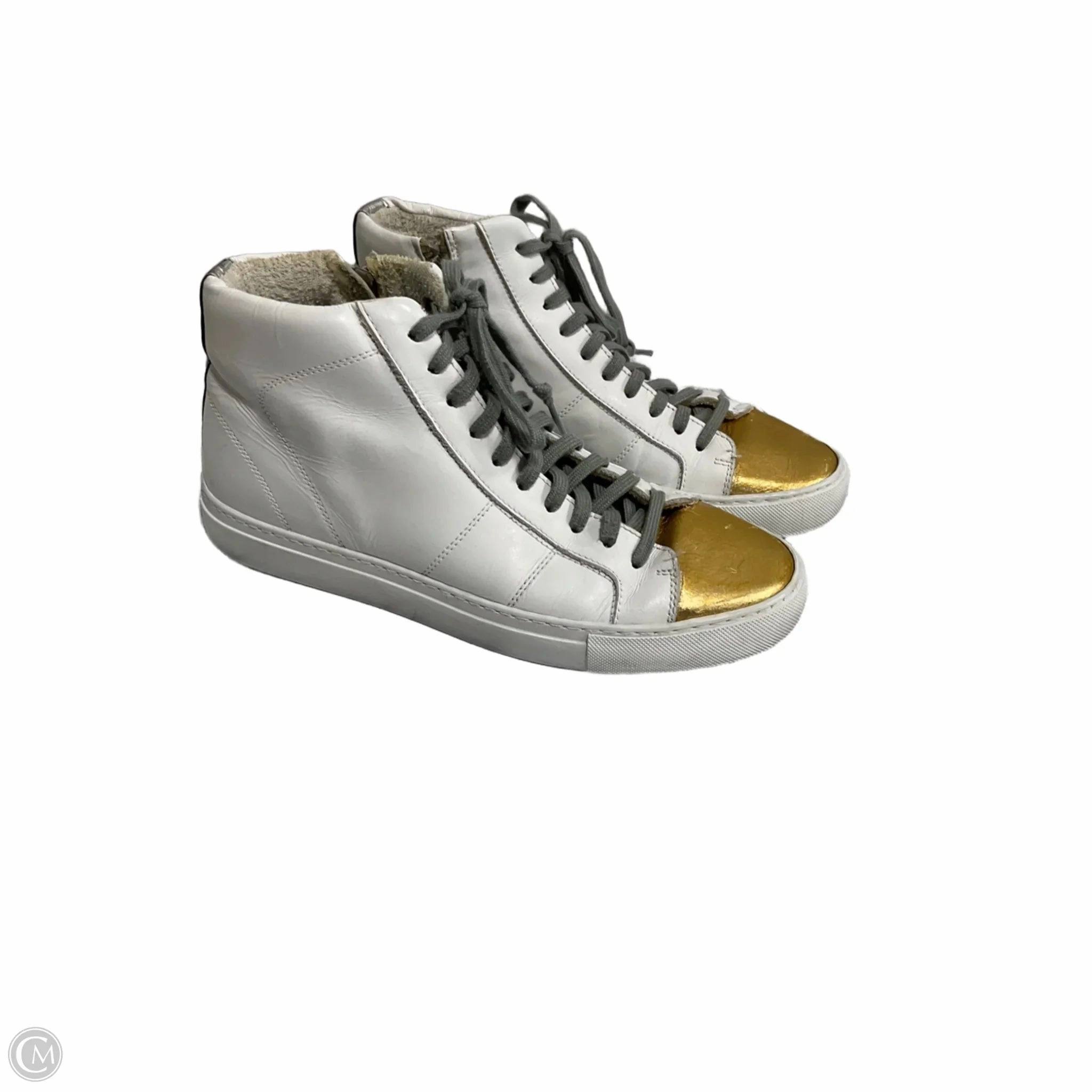 Padded Ankle Collar Shoes Sneakers By P448 In White, Size: 10
