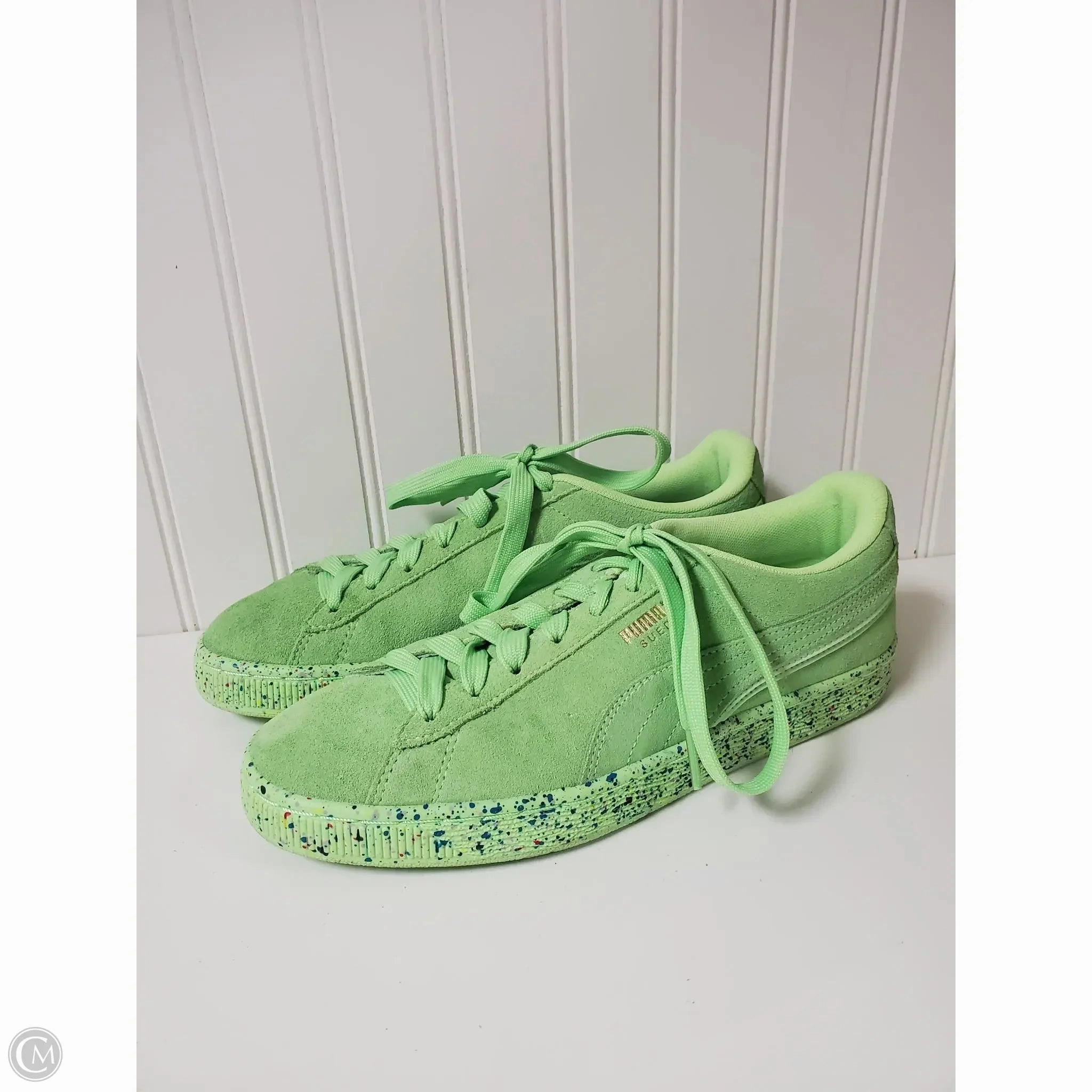 Shoes Sneakers By Puma In Green, Size: 8 All Outfits