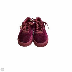 Treaded Sole Stretch tongue Shoes Sneakers By Puma In Red, Size: 9