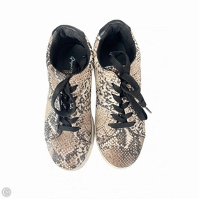 Blister Free Edge Shoes Sneakers By Qupid In Snakeskin Print, Size: 6