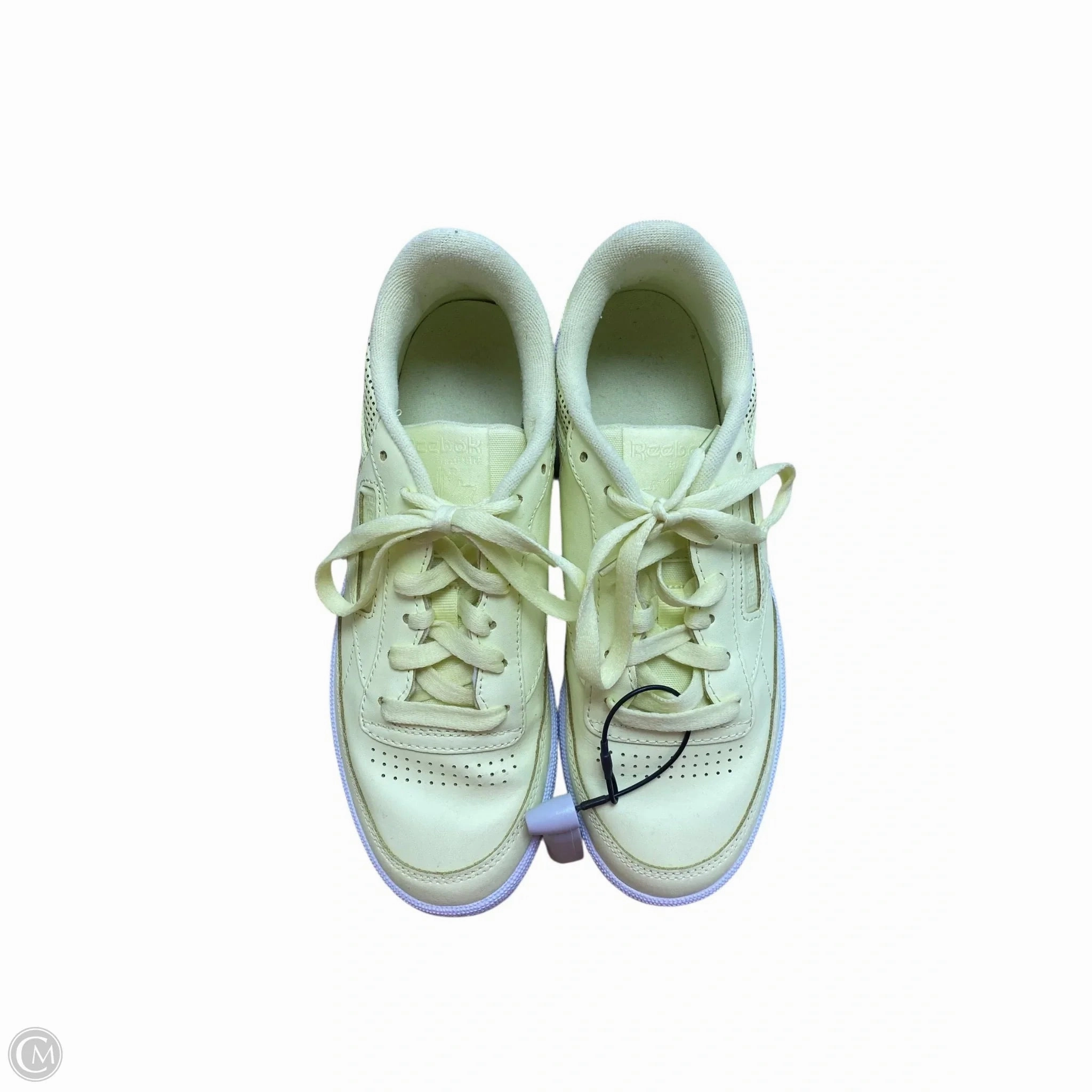 Quick Workout Knit Upper Shoes Sneakers By Reebok In Yellow, Size: 7.5