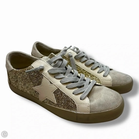 Reinforced Quarter Shoes Sneakers By Shu Shop In Gold, Size: 8.5