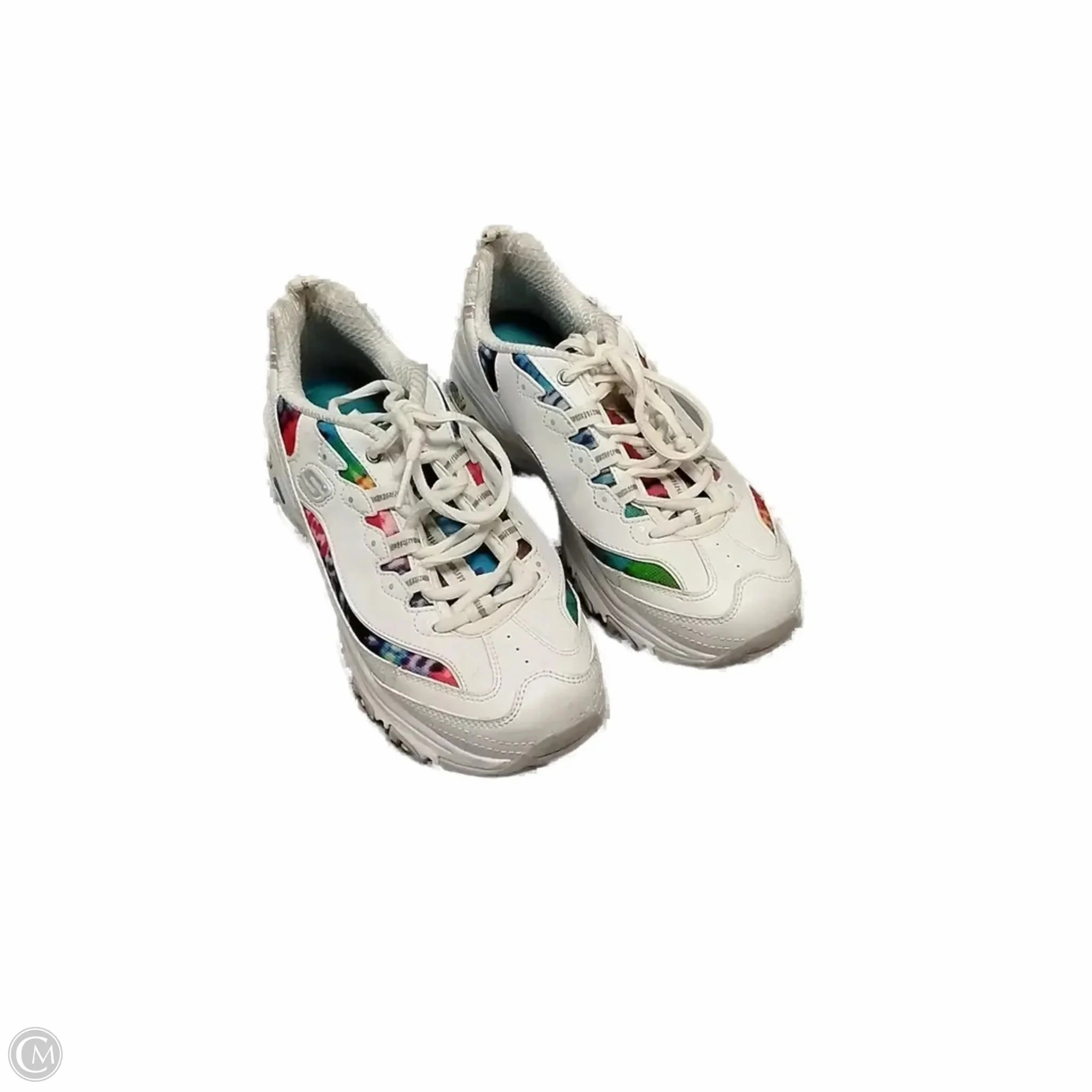 EVA foam Neutral Stride Shoes Sneakers By Skechers In Rainbow Print, Size: 7.5