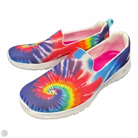 Noise Reducing Shoes Sneakers By Skechers In Tie Dye Print, Size: 11