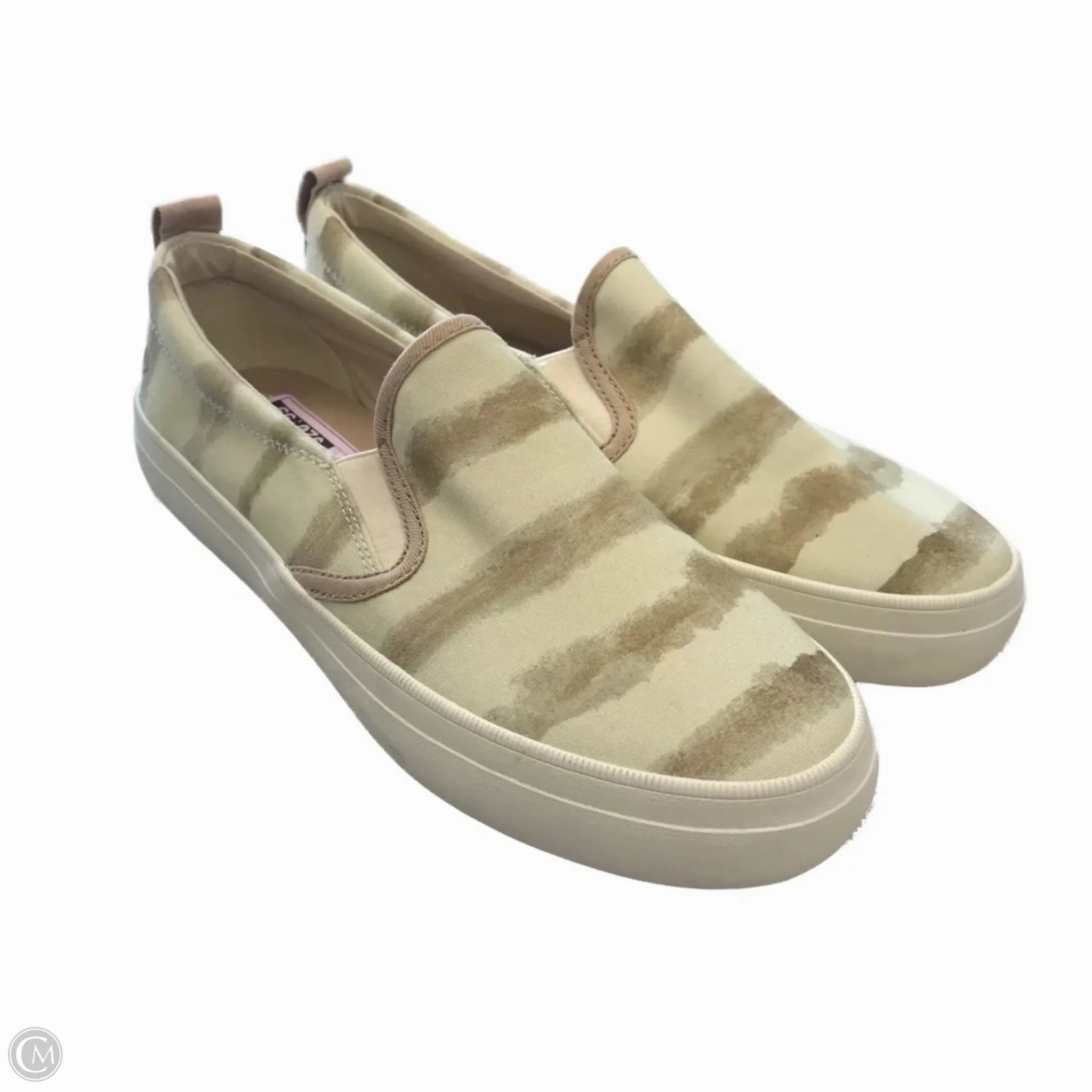 Non Toxic Adhesives Reinforced Eyelet Construction Shoes Sneakers By Sperry In Yellow, Size: 8.5