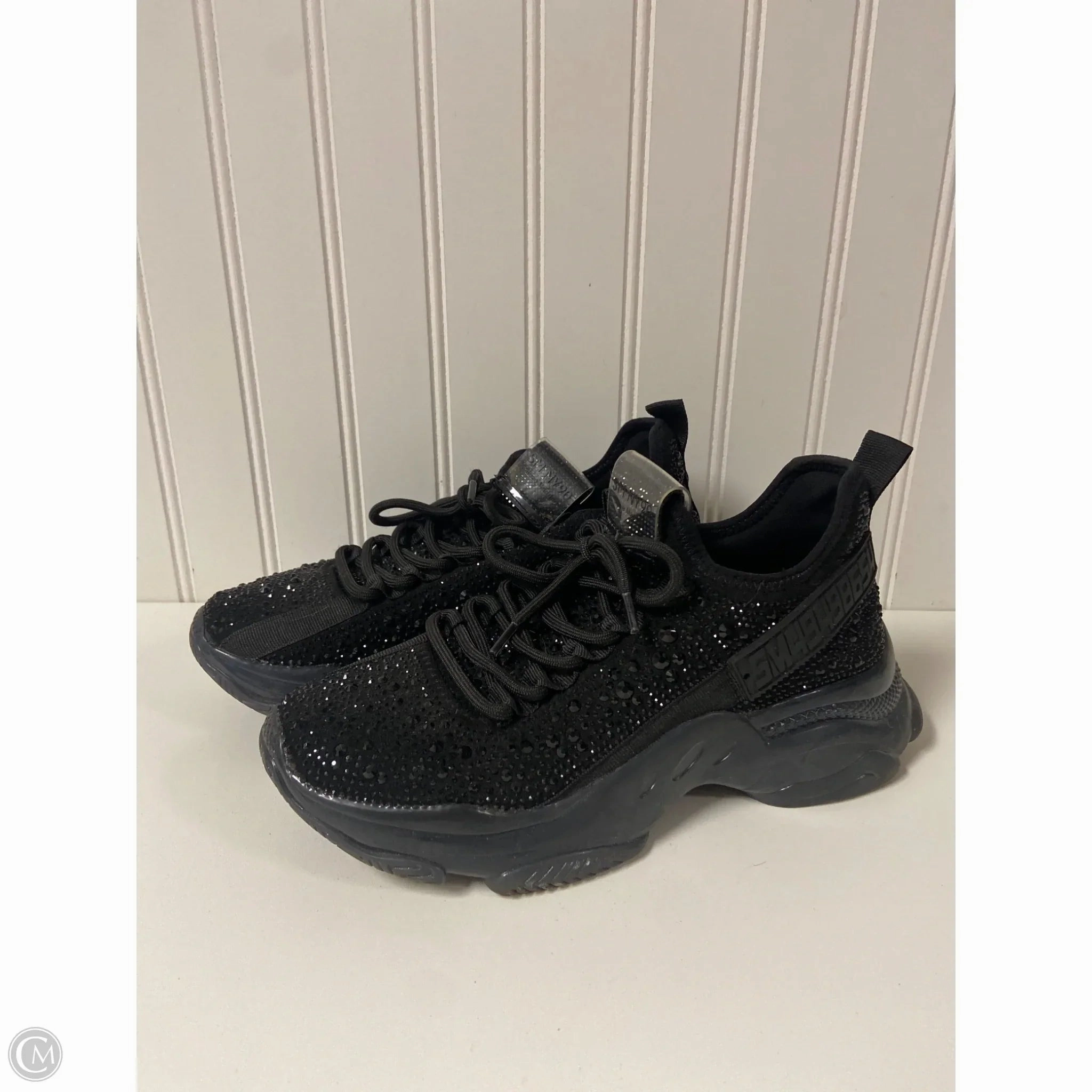 Arch Contour Design Performance Walk Shoes Sneakers By Steve Madden In Black, Size: 6