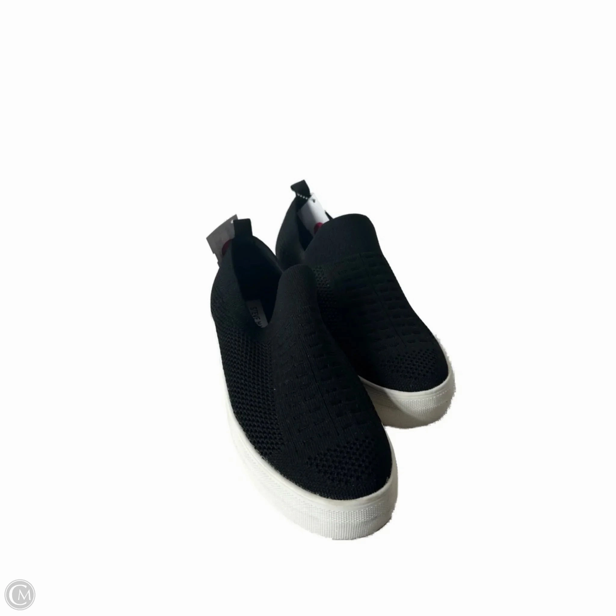 Heat Sealed Reinforcements Clean Stitching Shoes Sneakers By Steve Madden In Black, Size: 8.5