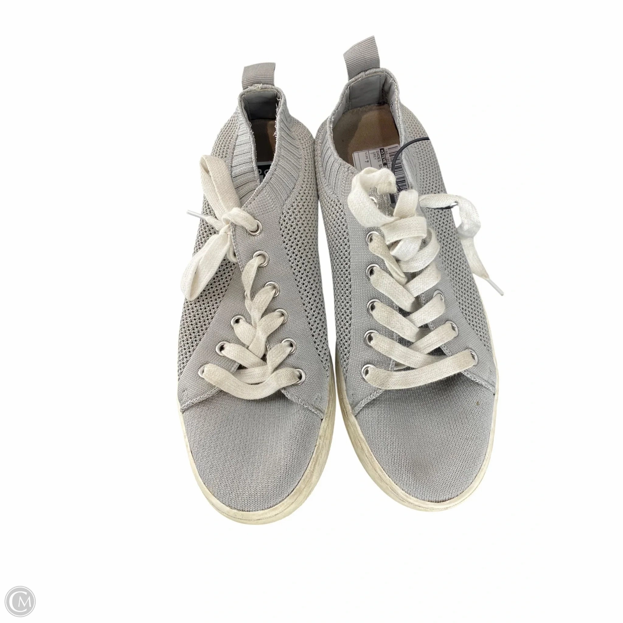 Fashion Ready Shoes Sneakers By Steve Madden In Grey, Size: 7