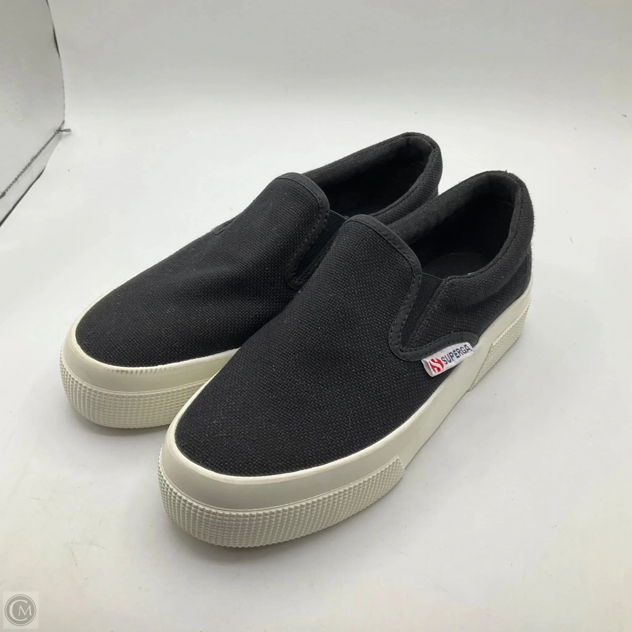 Shoes Sneakers By Superga In Black, Size: 6 Impact Dispersing Geometries