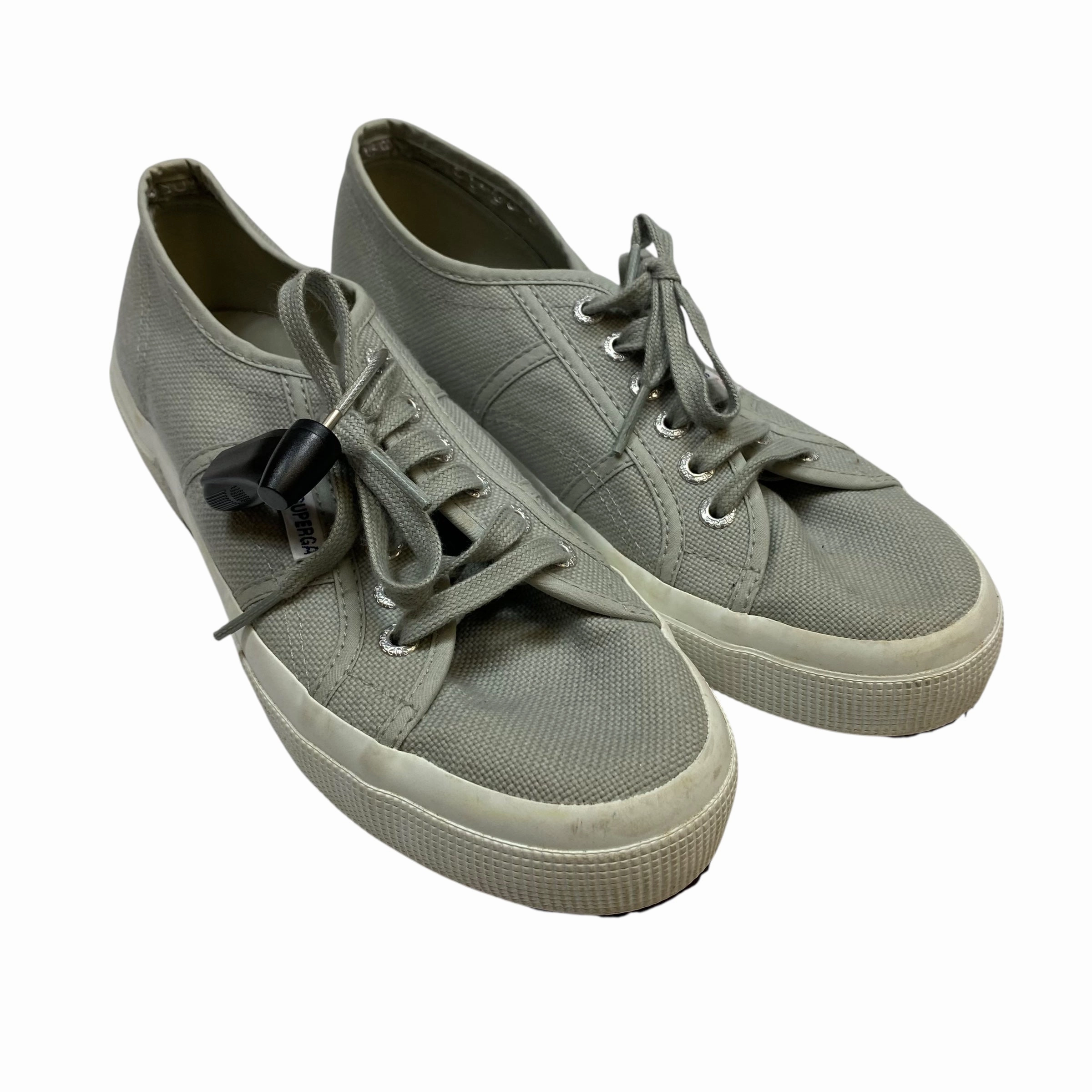 Shoes Sneakers By Superga In Grey, Size:8 Heat Dissipating Design Collapsible Heel Design