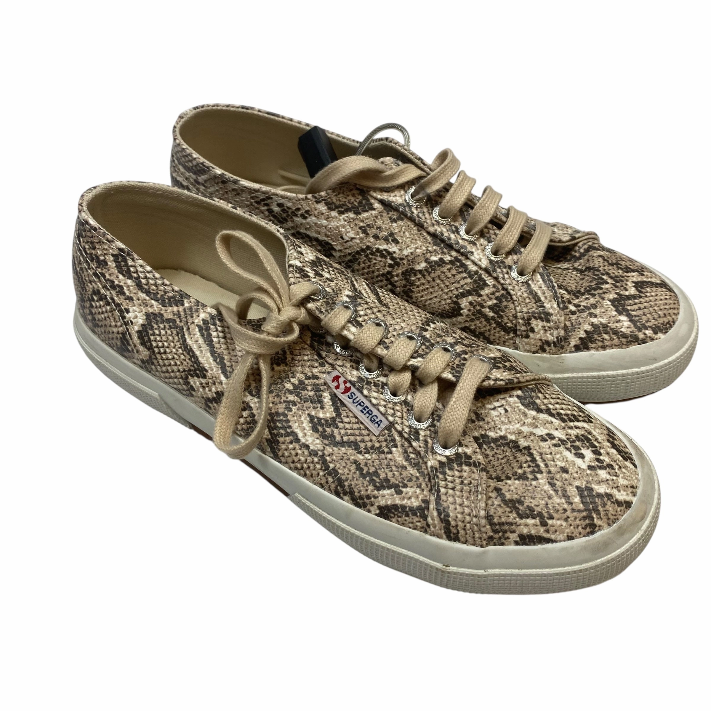Multi-functional durability Shoes Sneakers By Superga In Snakeskin Print, Size:8
