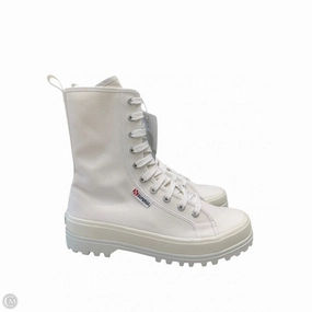 MeshFabric Abrasion Resistant Fabric Shoes Sneakers By Superga In White, Size: 5