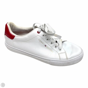 perforated upper Non Restrictive Toe Box Shoes Sneakers By Tommy Hilfiger In White, Size: 8.5