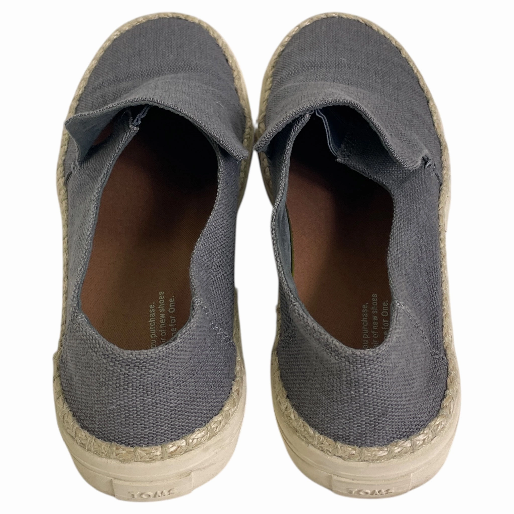 All-weather lining Shoes Sneakers By Toms In Grey, Size:9.5
