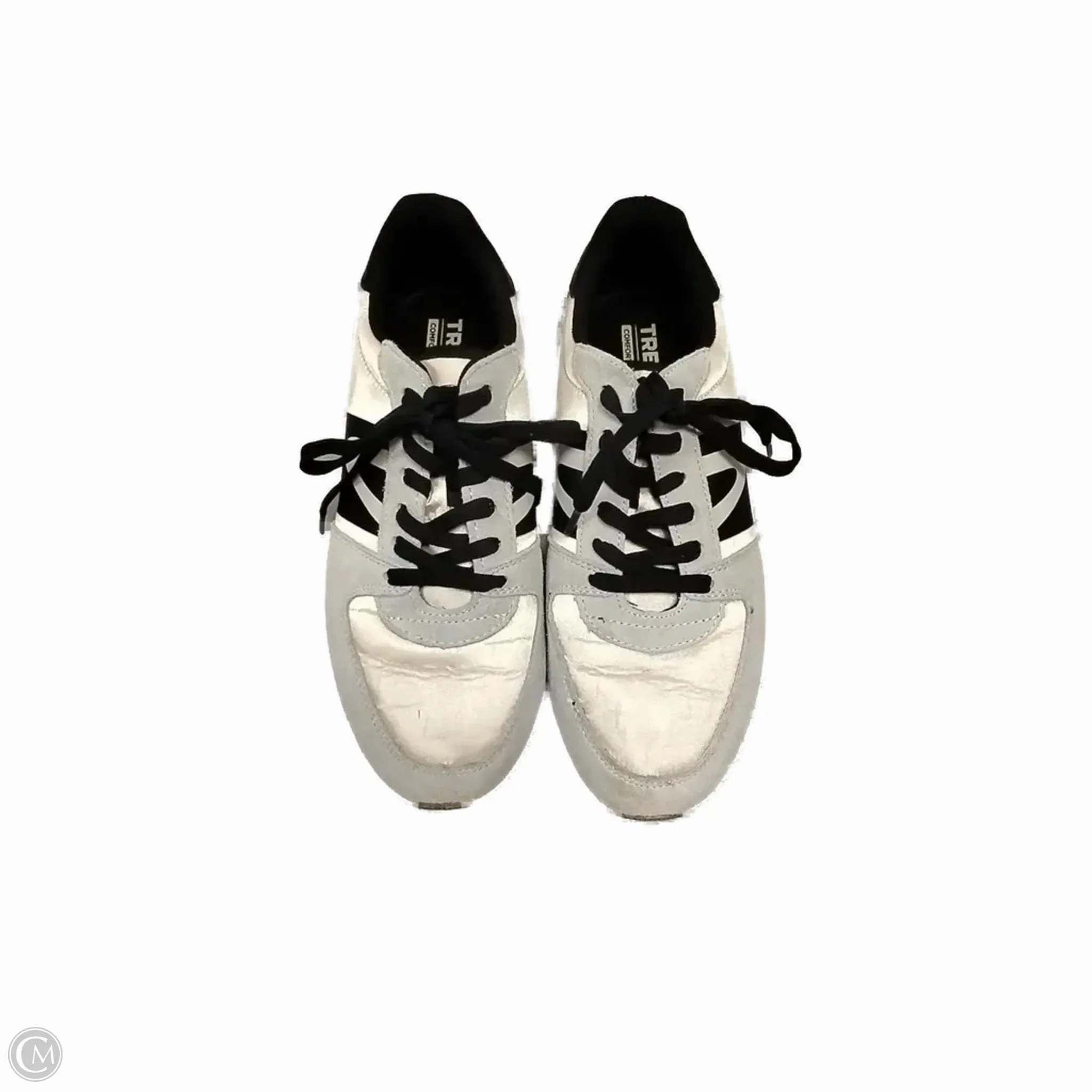 Shoes Sneakers By Tretorn In Black & Silver, Size: 7.5 Quick lace
