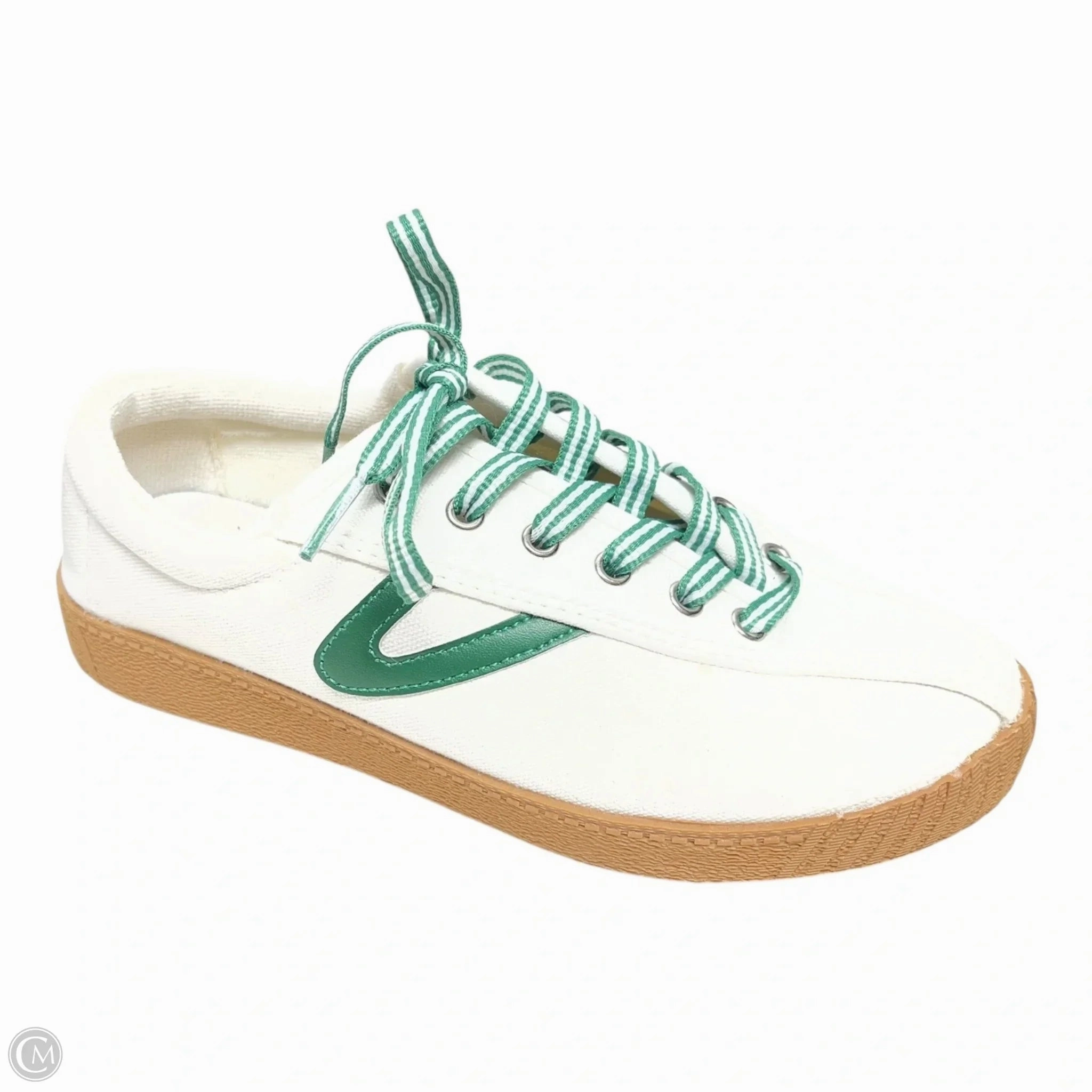 Shoes Sneakers By Tretorn In Green & White, Size: 6 Padded Design Sculpted cushioning
