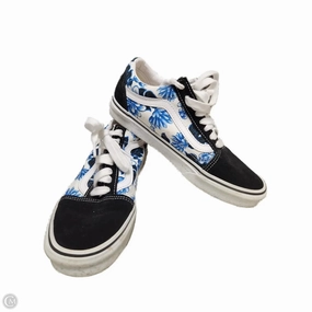 Anti Fatigue System Lace Closure Shoes Sneakers By Vans In Black & Blue, Size: 8