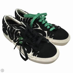Stretch tongue Modern sole Shoes Sneakers By Vans In Black & Green, Size: 6.5