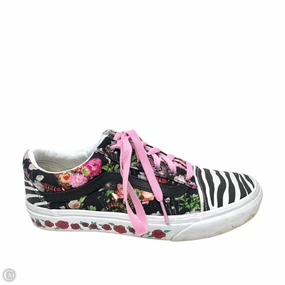 Secure Grip AntiSlip Shoes Sneakers By Vans In Black & White, Size: 7.5