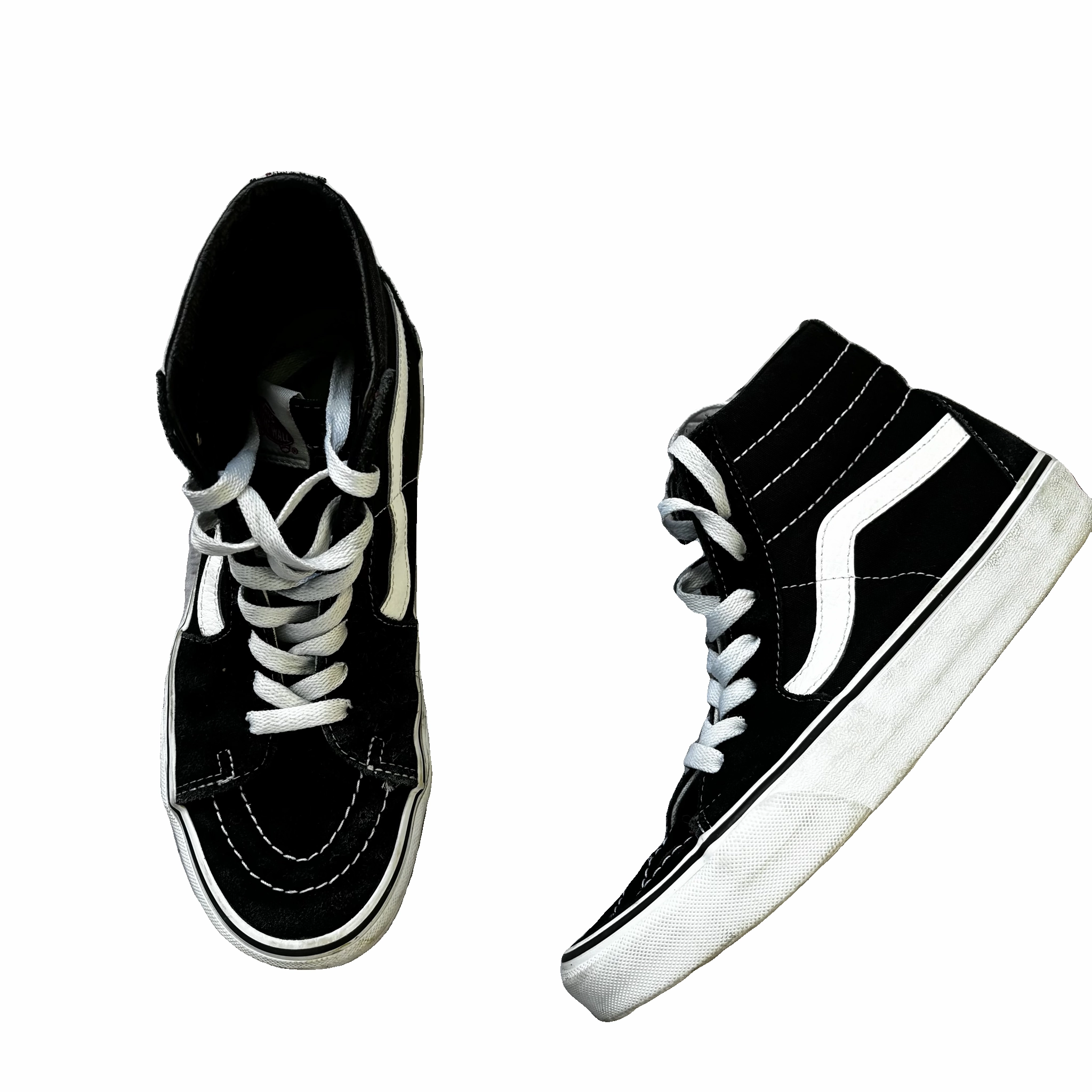 day use Shoes Sneakers By Vans In Black & White, Size: 8.5