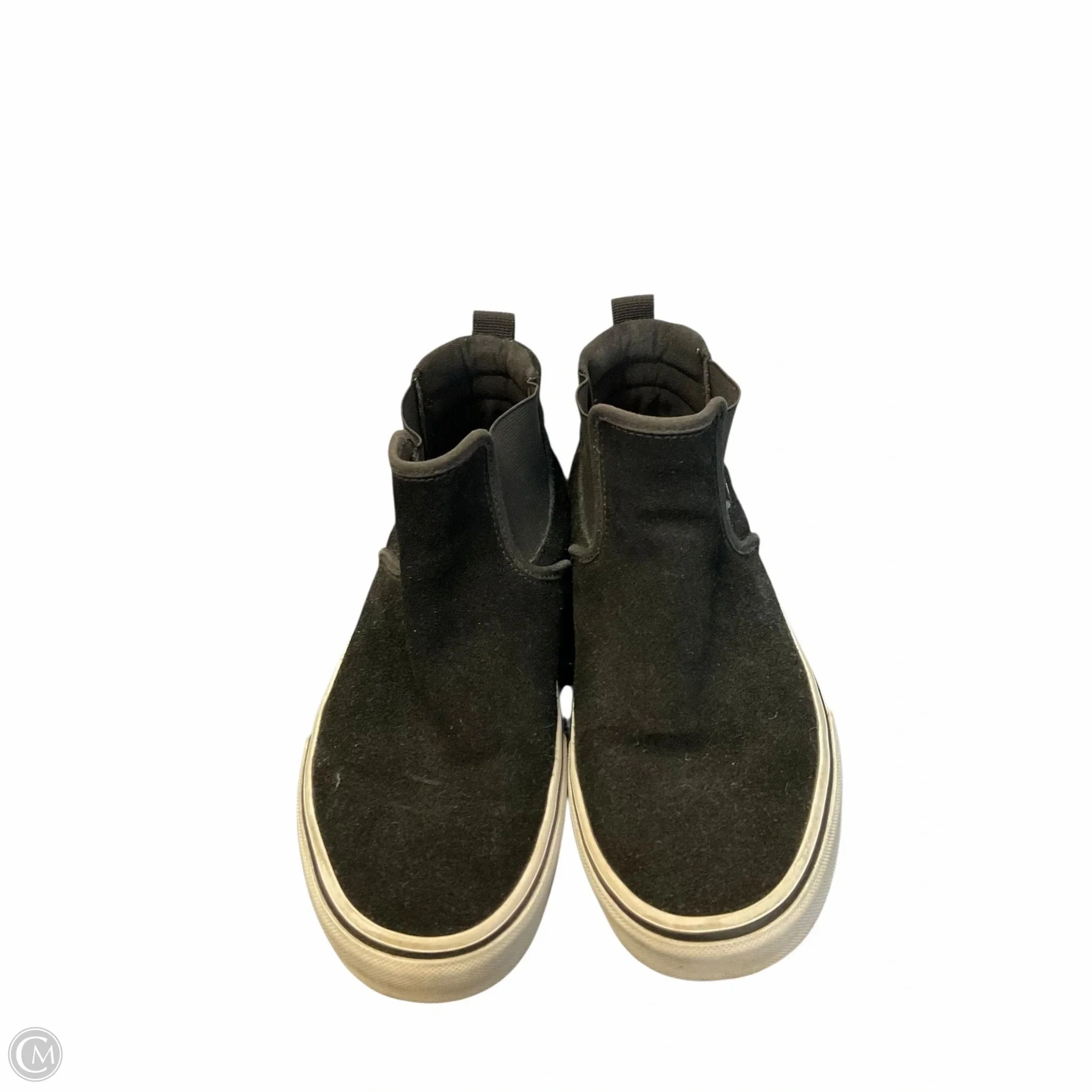 Statement flair Wide Footbed Shoes Sneakers By Vans In Black, Size: 9.5