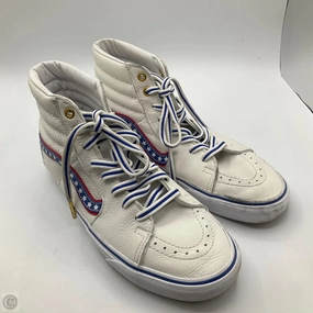 Shoes Sneakers By Vans In Blue & Red & White, Size: 9 Adjustable Closure