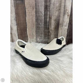 Breathable Tongue Construction Anti Static Material Shoes Sneakers By Vans In Cream, Size: 8