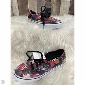 Comfort Linings Shoes Sneakers By Vans In Floral Print, Size: 7